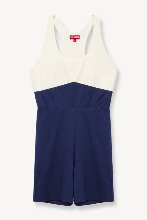BOUNCE SHORT UNITARD  NAVY IVORY