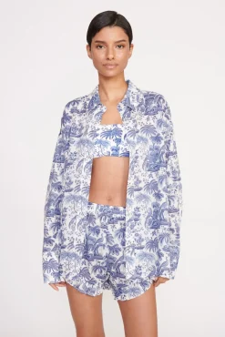 BOYANA SHORT  BLUE TOILE