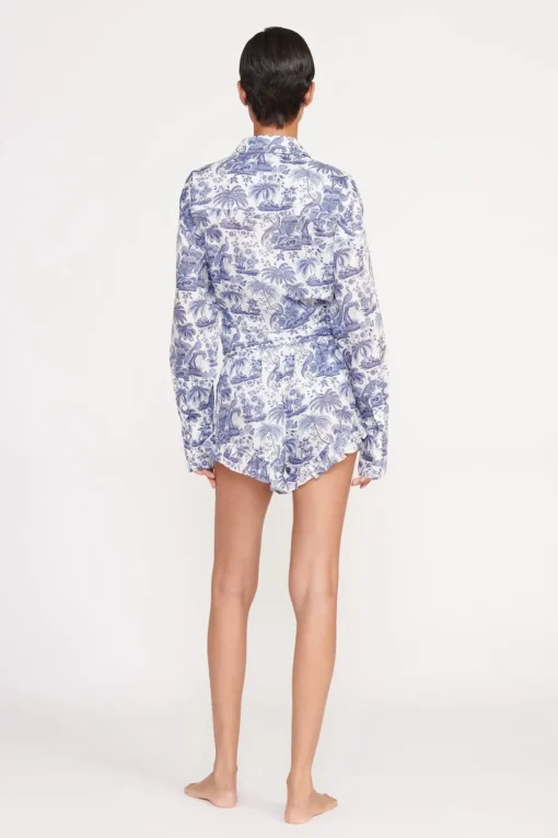 BOYANA SHORT  BLUE TOILE