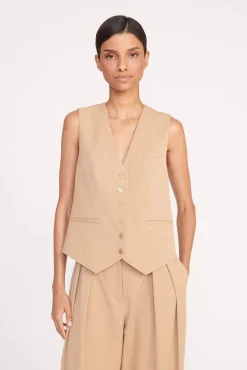 BRETT VEST  CAMEL