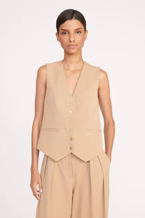 BRETT VEST  CAMEL