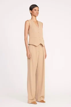 BRETT VEST  CAMEL