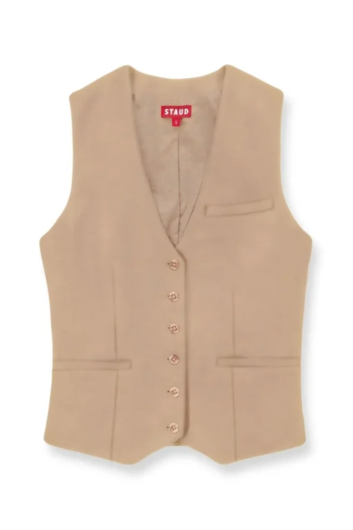 BRETT VEST  CAMEL