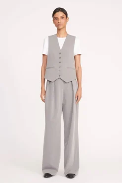 BRETT VEST  HEATHER GREY