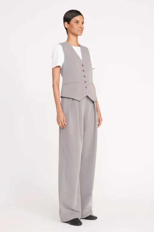 BRETT VEST  HEATHER GREY