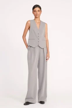BRETT VEST  HEATHER GREY