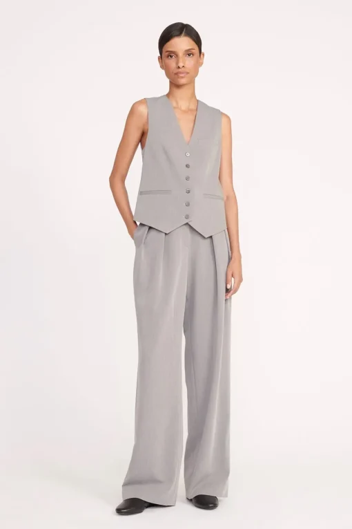 BRETT VEST  HEATHER GREY