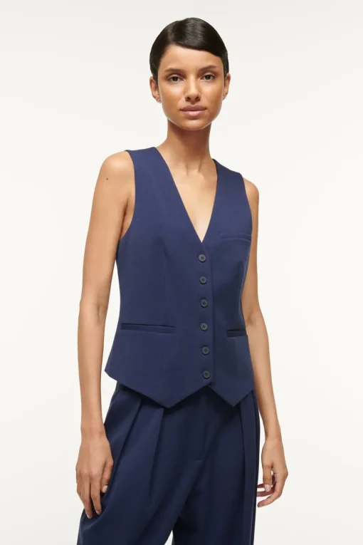 BRETT VEST  NAVY