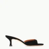 BRIGITTE MULE  BLACK SUEDE