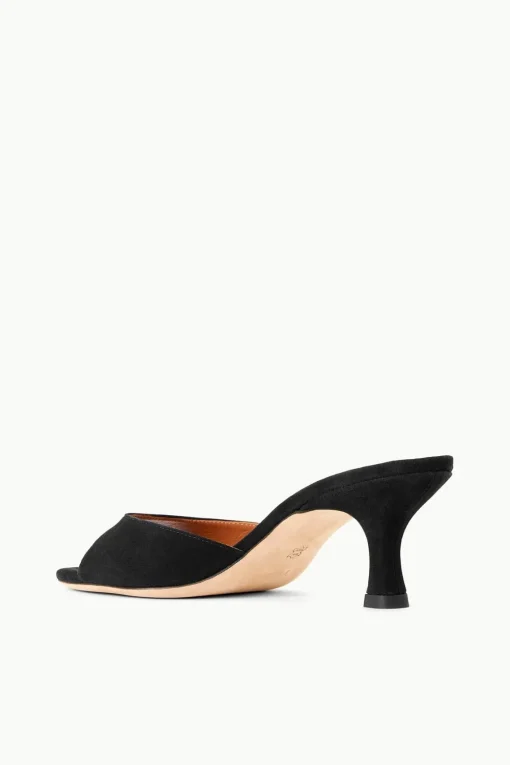 BRIGITTE MULE  BLACK SUEDE