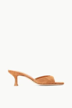 BRIGITTE MULE  TAN SUEDE