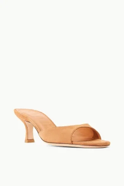 BRIGITTE MULE  TAN SUEDE