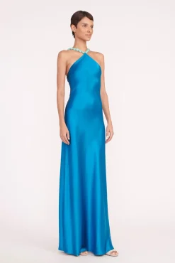 CADENCE DRESS  ISLAND BLUE