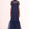 CALLUNA DRESS  NAVY
