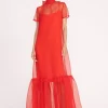 CALLUNA DRESS  RED ROSE