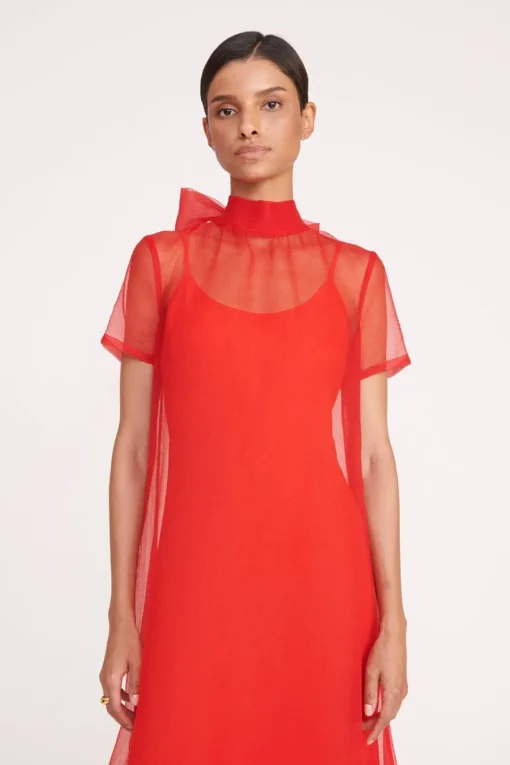 CALLUNA DRESS  RED ROSE