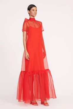 CALLUNA DRESS  RED ROSE