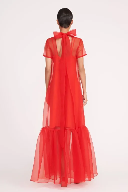 CALLUNA DRESS  RED ROSE