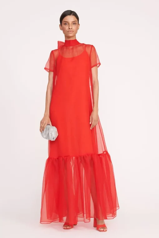 CALLUNA DRESS  RED ROSE