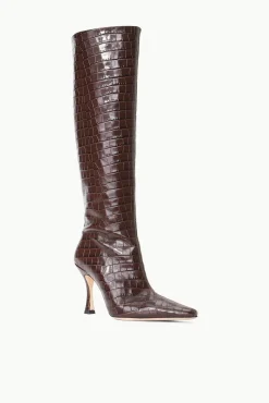 CAMI BOOT  ESPRESSO CROC EMBOSSED