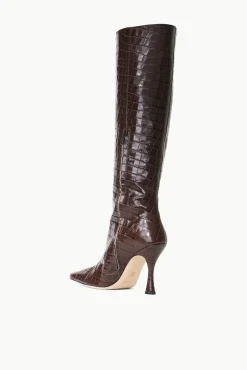 CAMI BOOT  ESPRESSO CROC EMBOSSED