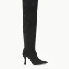 CAMI OVER THE KNEE BOOT  BLACK SUEDE