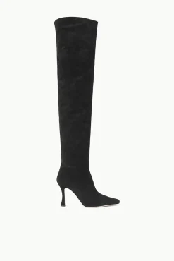 CAMI OVER THE KNEE BOOT  BLACK SUEDE