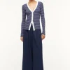 CARGO SWEATER  NAVY MICRO STRIPE