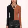 CARGO SWEATER  TAN BLACK