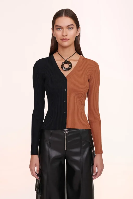 CARGO SWEATER  TAN BLACK