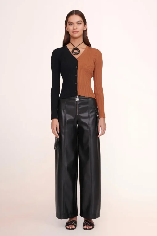 CARGO SWEATER  TAN BLACK