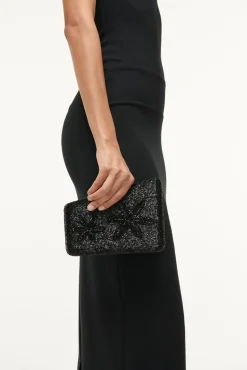 CARMELLA BEADED CLUTCH  BLACK STARFISH