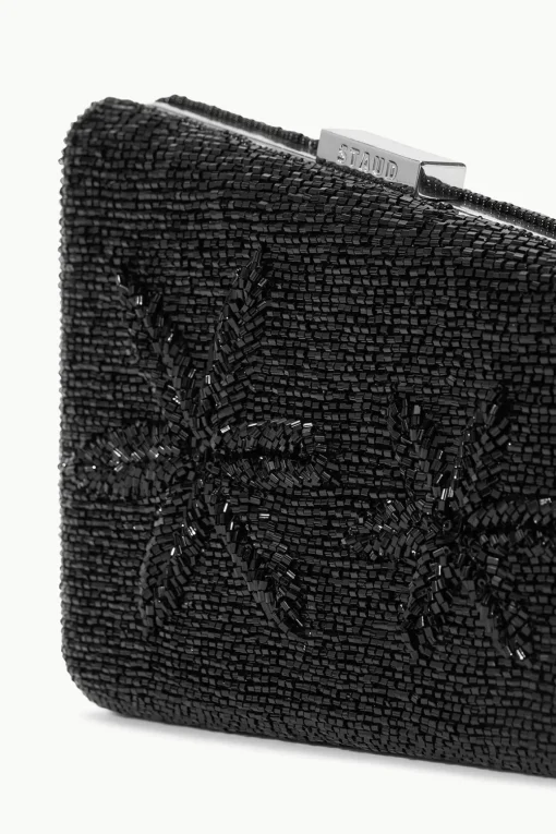 CARMELLA BEADED CLUTCH  BLACK STARFISH