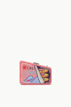 CARMELLA BEADED CLUTCH  STAUDINES PINK