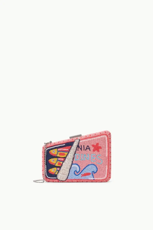 CARMELLA BEADED CLUTCH  STAUDINES PINK