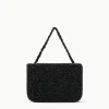 CARMEN BEADED BOX BAG  BLACK