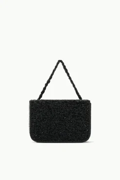 CARMEN BEADED BOX BAG  BLACK