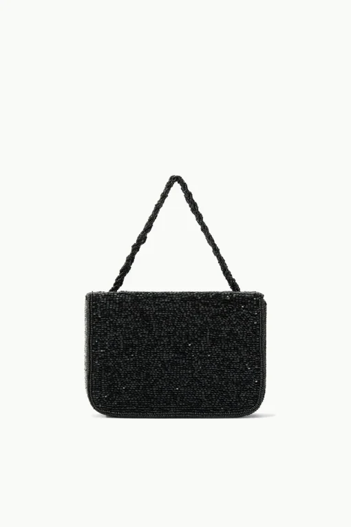 CARMEN BEADED BOX BAG  BLACK