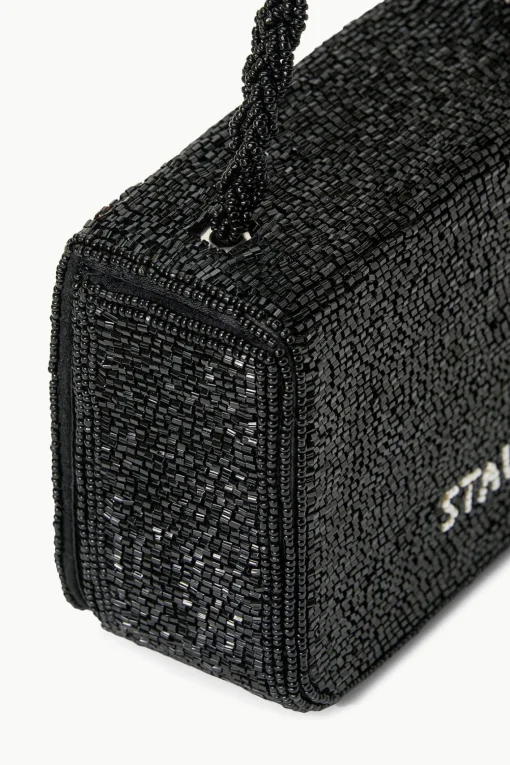 CARMEN BEADED BOX BAG  BLACK