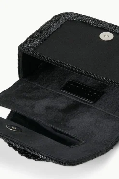 CARMEN BEADED BOX BAG  BLACK