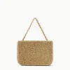 CARMEN BEADED BOX BAG  GOLD