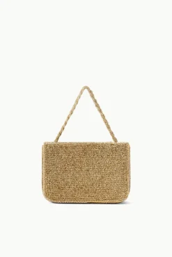CARMEN BEADED BOX BAG  GOLD