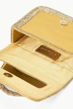 CARMEN BEADED BOX BAG  GOLD