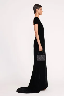 CARMEN BEADED BOX BAG  GOLD