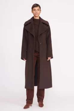 CARVER COAT  DARK CHOCOLATE