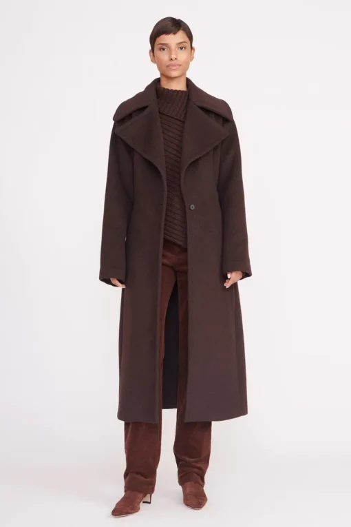 CARVER COAT  DARK CHOCOLATE