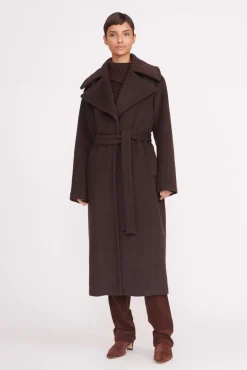 CARVER COAT  DARK CHOCOLATE