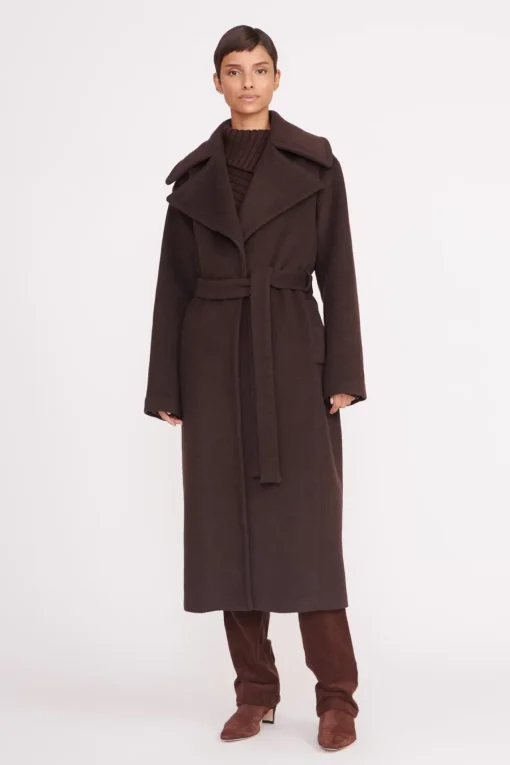 CARVER COAT  DARK CHOCOLATE
