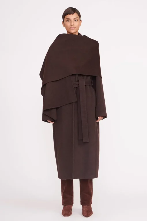 CARVER COAT  DARK CHOCOLATE