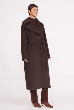 CARVER COAT  DARK CHOCOLATE